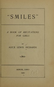 Cover of: "Smiles": a book of recitations for girls