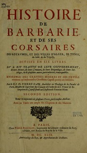 Cover of: Histoire de Barbarie, et de ses corsaires. by Pierre Dan