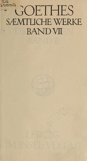 Cover of: Sämtliche Werke: Band 7