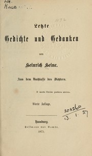 Cover of: Sämtliche Werke by Heinrich Heine