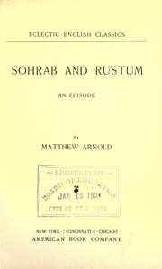 Cover of: Sohrab and Rustum: an episode