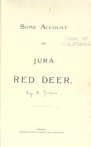 Cover of: Some account of Jura red deer