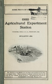 Cover of: Some pests of Ohio sheep by Don C. Mote