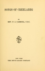 Cover of: Songs of Creelabeg