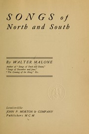 Cover of: Songs of North and South