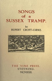 Cover of: Songs of a Sussex tramp by Rupert Croft-Cooke