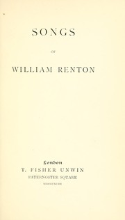 Cover of: Songs of William Renton