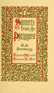 Cover of: Sonnets from the Portuguese