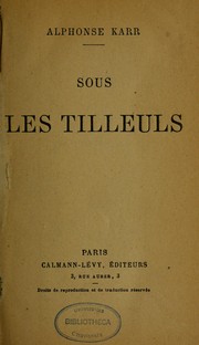 Cover of: Sous les tilleuls