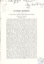 Cover of: Southern questions