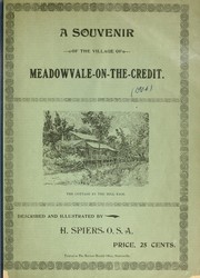 Cover of: A souvenir of the village of Meadowvale-on-the-Credit | Harry Spiers