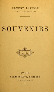 Souvenirs by Ernest Lavisse
