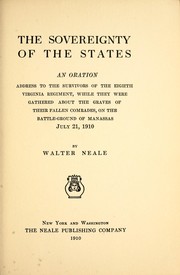 Cover of: The sovereignty of the states by Walter Neale