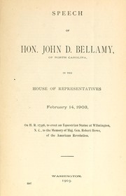 Speech of Hon. John D. Bellamy, of North Carolina, in the House of Representatives, February 14, 1903 by John Dillard Bellamy