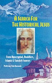 Cover of: A search for the historical Jesus by Hassnain, F. M.