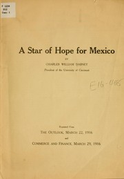 Cover of: A star of hope for Mexico by Charles William Dabney, Charles William Dabney