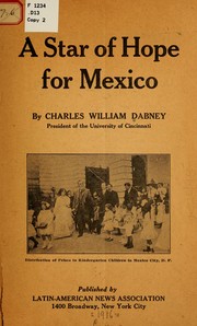 Cover of: A star of hope for Mexico by Charles William Dabney