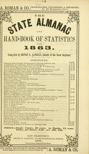 Cover of: The state almanac and hand-book of statistics for 1863.