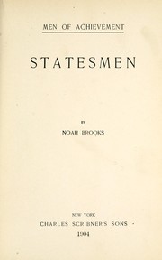 Cover of: Statesmen