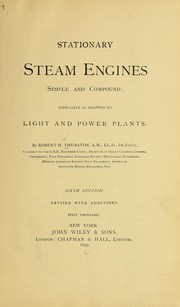 Cover of: Stationary steam engines, simple and compound by Robert Henry Thurston