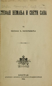 Cover of: Stefan Nemanja i Sveti Sava by M. Đ. Milićević