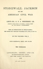 Cover of: Stonewall Jackson and the American Civil War