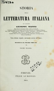 Cover of: Storia della letteratura italiana