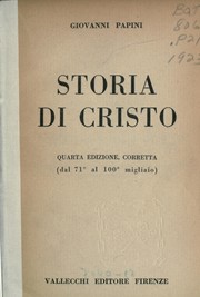 Cover of: Storia di Cristo