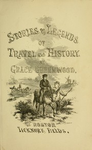 Cover of: Stories and legends of travel and history: for children