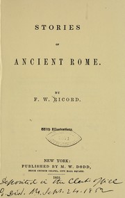 Cover of: Stories of ancient Rome