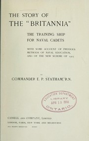 Cover of: The story of the "Britannia" the training ship for naval cadets
