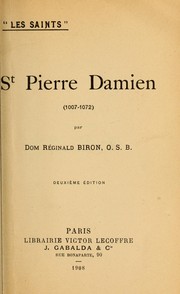 Cover of: St. Pierre Damien (1007-1072)
