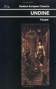 Cover of: Undine (European Classics) by Friedrich de la Motte-Fouqué