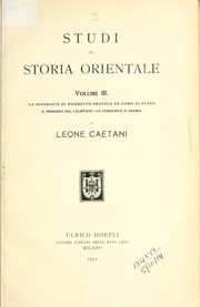 Cover of: Studi di storia orientale