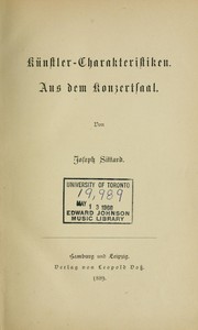 Cover of: Studien und Charakteristiken