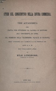 Cover of: Studi sul congiuntivo nella Divina Commedia