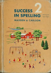 Cover of: Success in spelling