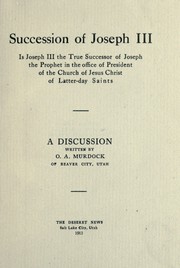 Succession of Joseph III by O. A. Murdock