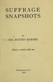 Cover of: Suffrage snapshots by Ida Husted Harper