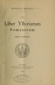 Cover of: Sul Liber Ystoriarum Romanorum /.