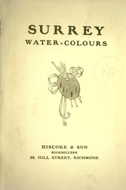 Cover of: Surrey water-colours