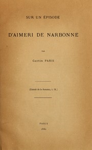 Cover of: Sur un épisode d'Aimeri de Narbonne