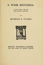 S. Weir Mitchell by Beverley R. Tucker