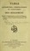 Cover of: Table alphabétique, chronologique et analytique des règlemens relatifs à l'administration générale des hôpitaux, hospices, enfans-trouvés et secours de la ville de Paris