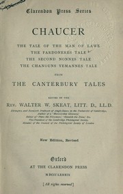 Cover of: The tale of the man of lawe by Geoffrey Chaucer