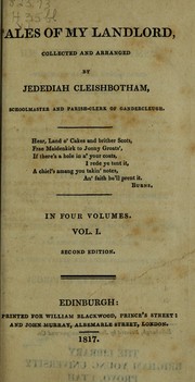 Cover of: Tales of my landlord by Sir Walter Scott