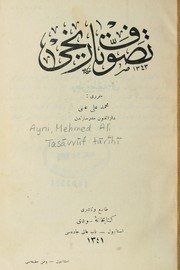 Taṣāvvūf tārīhī by Mehmed Ali Ayni