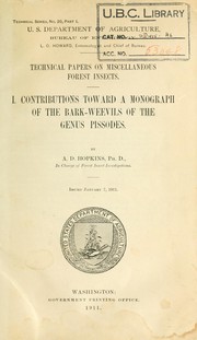 Technical papers on miscellaneous forest insects by Hopkins, A. D.