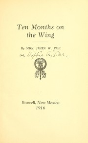 Cover of: Ten months on the wing