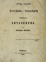 Cover of: Teshuvah nitsaḥat =: Teschub. Nizachath = Allgemeine Entgegnung
